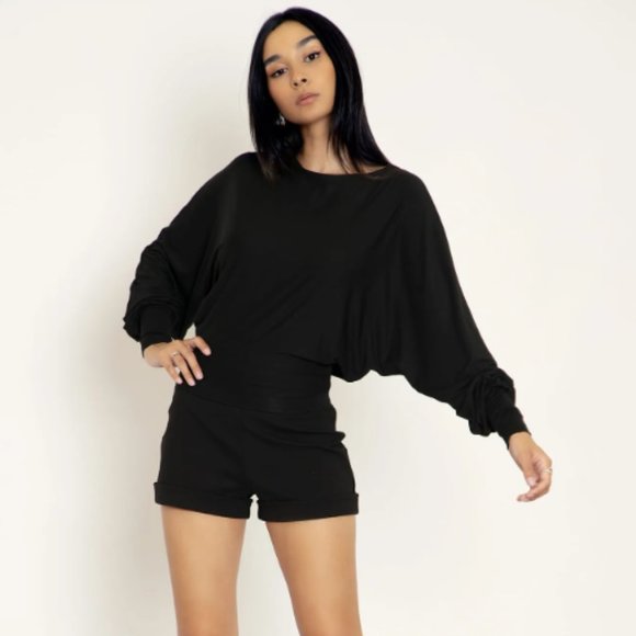 Blackmilk Tops - Blackmilk The Dance Teacher Top Black